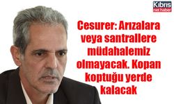 Cesurer: Arızalara veya santrallere müdahalemiz olmayacak. Kopan koptuğu yerde kalacak