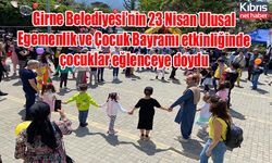 Girne Belediyesi’nin 23 Nisan Ulusal Egemenlik ve Çocuk Bayramı kapsamında düzenlediği etkinlikte çocuklar eğlenceye doydu