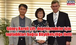 Güney Koreli çift, depremzedeler için topladıkları bağışı Büyükelçiliğe iletti