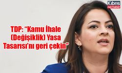 TDP: “Kamu İhale (Değişiklik) Yasa Tasarısı’nı geri çekin”