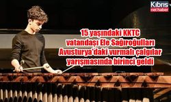 15 yaşındaki KKTC vatandaşı Efe Sağıroğulları Avusturya'daki vurmalı çalgılar yarışmasında birinci geldi