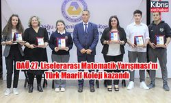 DAÜ 27. Liselerarası Matematik Yarışması’nı Türk Maarif Koleji kazandı