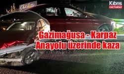 Gazimağusa - Karpaz Anayolu üzerinde kaza