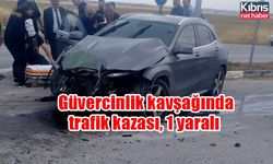 Güvercinlik kavşağında trafik kazası, 1 yaralı