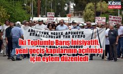 İki Toplumlu Barış İnisiyatifi, yeni geçiş kapılarının açılması için eylem düzenledi