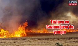 Tuzluca ve Gazimağusa’da yangın