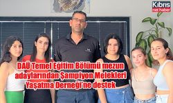 DAÜ Temel Eğitim Bölümü mezun adaylarından Şampiyon Melekleri Yaşatma Derneği’ne destek