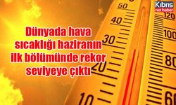 Dünyada hava sıcaklığı haziranın ilk bölümünde rekor seviyeye çıktı