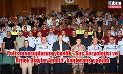 Polis mensuplarına yönelik, “Suç Sosyolojisi ve Örnek Olaylar Analizi” konferansı yapıldı