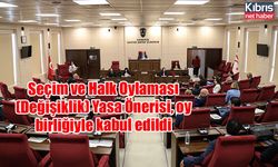 Seçim ve Halk Oylaması (Değişiklik) Yasa Önerisi, oy birliğiyle kabul edildi