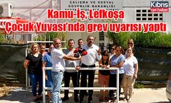 Kamu-İş, Lefkoşa Çocuk Yuvası’nda grev uyarısı yaptı