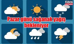 Pazar günü sağanak yağış bekleniyor