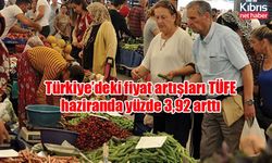 Türkiye’deki fiyat artışları TÜFE haziranda yüzde 3,92 arttı