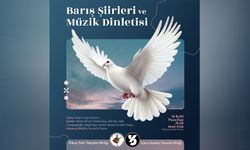 "Barış Şiirleri ve Müzik Dinletisi" pazartesi akşamı KTTB Lokali'nde yer alacak