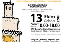 DAÜ 14.Kumdan Heykel Festivali ve Yarışması Pazar günü yapılacak