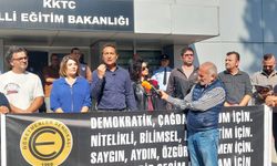 KTOEÖS, Milli Eğitim Bakanlığı önünde eylem yaptı