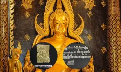 1300 yıllık Buda heykelinin altında hazine bulundu
