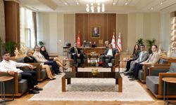 Cumhurbaşkanı Erhürman, Diş Tabipleri Odası heyetini kabul etti