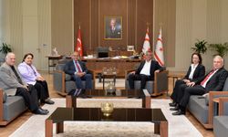 Cumhurbaşkanı Tufan Erhürman, Yayın Yüksek Kurulu yönetimini kabul etti