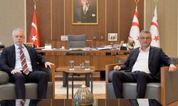 Cumhurbaşkanı Erhürman, Ankara Büyükelçisi Korukoğlu’nu kabul etti