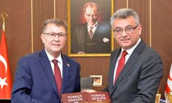 Erhürman TDK Başkanı Mert'i kabul etti