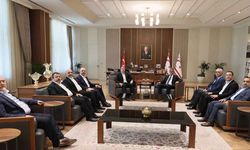 Erhürman, Türkiye Memur-Sen, KIBTES ve Eğitim-Bir-Sen’den oluşan heyeti kabul etti