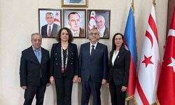 Konedralı ve Pehlivan, KKTC Bakü Temsilciliğini ziyaret etti