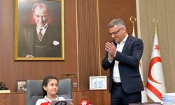 Cumhurbaşkanı Tufan Erhürman’ın koltuğuna Masal Şevki oturdu