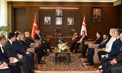 Başbakan Üstel, Türkiye İçişleri Bakanı Çiftçi’yi kabul etti