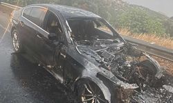 Boğazköy'de araç yangını...