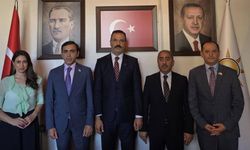 Yeni Azerbaycan Partisi heyetinden AK Parti KKTC Temsilciliğine ziyaret