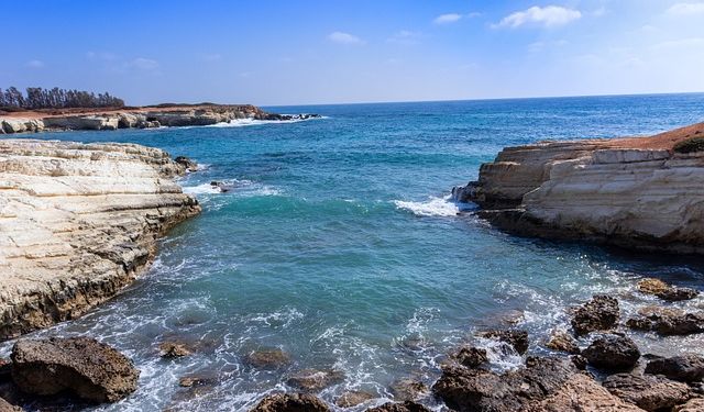 Kadın arabasını denize attı