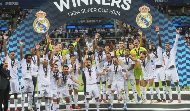 Real Madrid 6. kez Süper Kupa'nın sahibi oldu