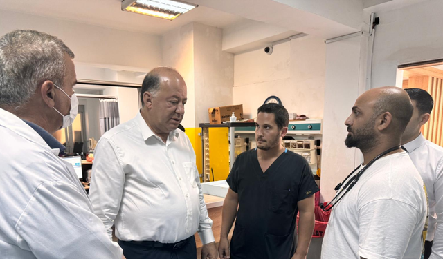 Dinçyürek’ten trafik kazasında yaralanan askerlere ziyaret