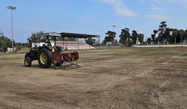 Dipkarpaz futbol sahası yeniden ekiliyor