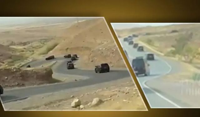 PKK silah bırakıyor, 30 araçlık konvoy bölgede...