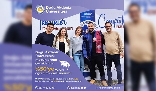 DAÜ mezunlarının çocuklarına eğitimde büyük destek...