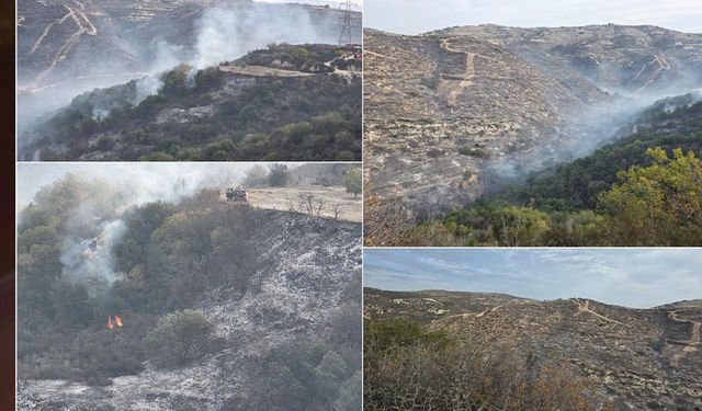 Baf’ta çıkan büyük yangın kontrol altına alındı