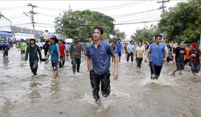 Tayland'da şiddetli yağışların yol açtığı sellerde 2,1 milyon kişi etkilendi, 13 kişi öldü