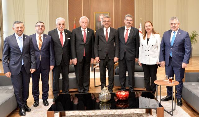 Erhürman TBMM heyetini kabul etti