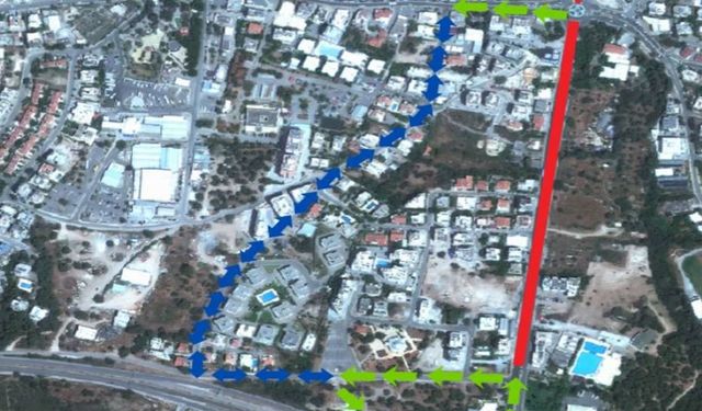 Girne–Lefkoşa yolu, 21.00’den 05.00’e kadar kısmi olarak kapatılacak