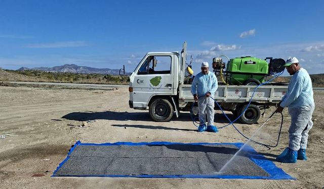 Geçitkale-Serdarlı Belediyesinden şap önlemleri