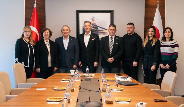 KKTC Milli Olimpiyat Komitesi’nden Türkiye Milli Olimpiyat Komitesi’ne ziyaret