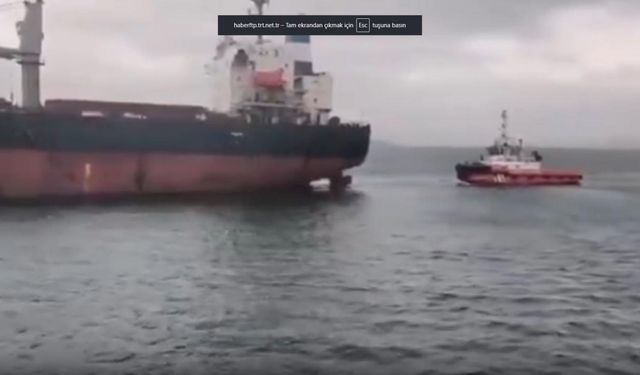 İstanbul Boğazı'nda arızalanan gemi kurtarıldı