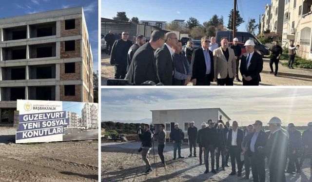 Başbakan Üstel, yapımı devam eden Güzelyurt hastanesini ziyaret etti