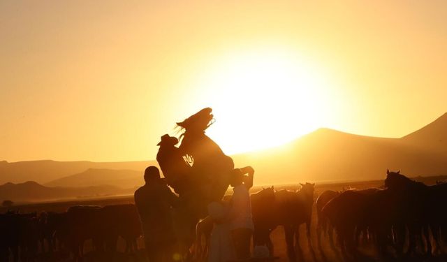 Atlar aynı anda hem kişneyip hem ıslık çalıyor