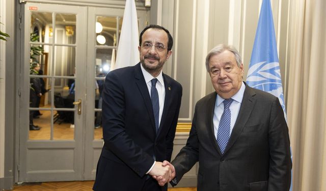 Hristodulidis, Guterres ile Brüksel’de görüştü