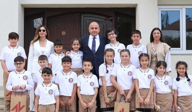 Başçeri, Şehit Yalçın İlkokulu öğrencilerini kabul etti: "Çocuklar, geleceğin teminatıdır"