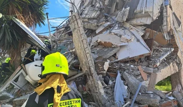 Limasol’da apartman çöktü: 4 yaralı