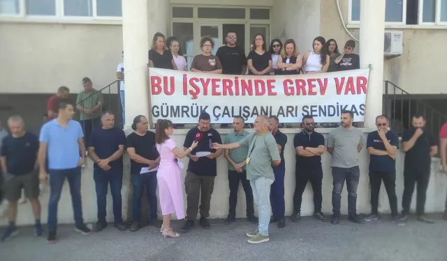 GÜÇ-SEN, Gazimağusa Limanı’nda iki saatlik uyarı grevi yaptı
